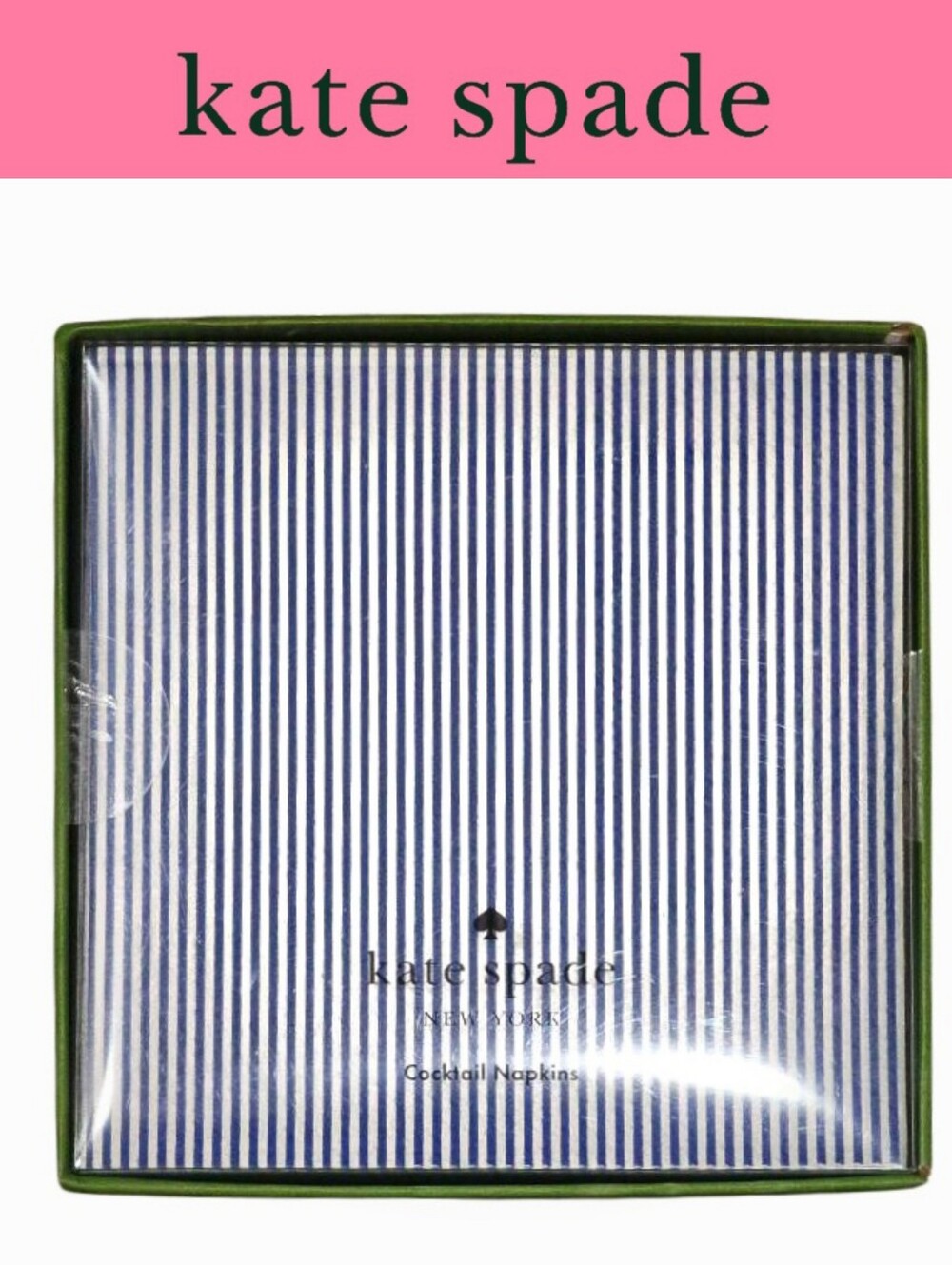 Kate Spade New York Seersucker Striped Cocktail Napkin Set Of 50